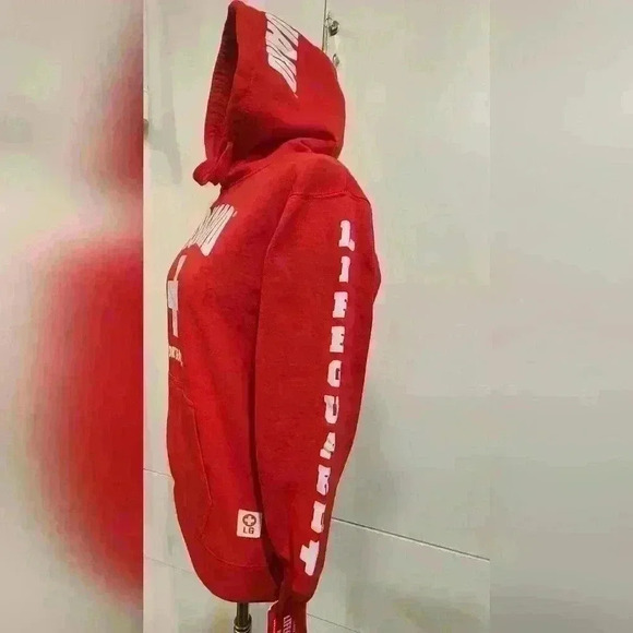 NWT Popularity Products Licensed Red Unisex Lifeguard Hoodie Hooded Sweatshirt - Picture 5 of 12